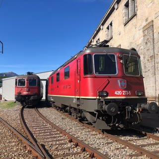 Zwei Bo’Bo’s im SBB-Werk Bellinzona, der einstigen Hauptwerkstätte der Gotthardbahn.