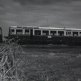 Eisenbahn in Schwarz-Weiß
